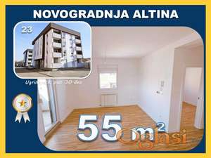 Altina, Zemun – nov dvosoban stan 55 m², useljiv odmah, etažno grejanje, parking